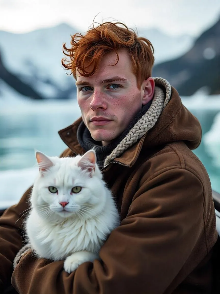 Un Joven y su Gato Contra el Océano