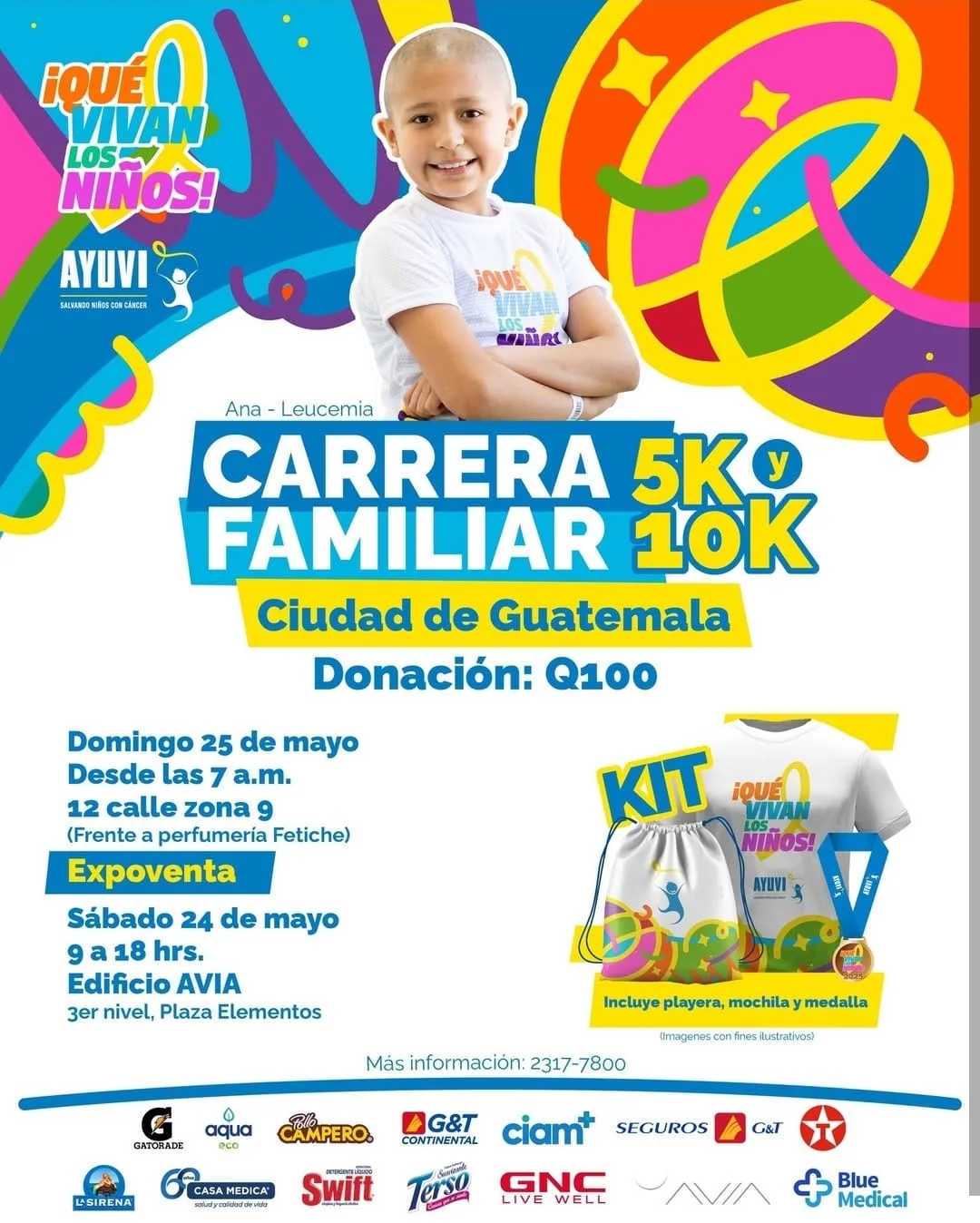 Corre por los Niños este 25 de Mayo.