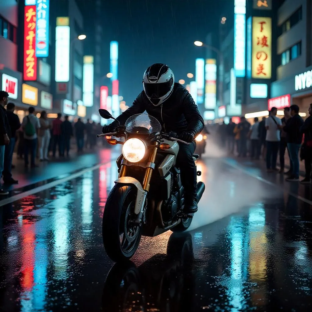 Graban carreras clandestinas en motocicletas