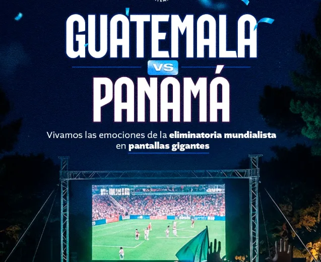 Gobierno habilita pantallas gigantes para el partido Guatemala vs Panamá